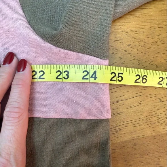 L.L. Bean Pink, Olive and Navy Women's Pullover Sweatshirt XL - Picture 3 of 7
